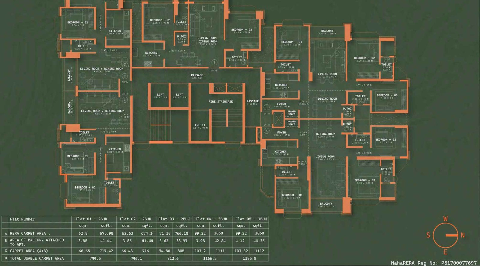 TRIVIDH-Typical-Floor-Plan